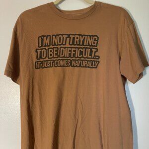 L Now & Zen Brown Men's Short Sleeve T-shirt